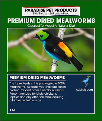 1 Lb Dried Mealworms For Birds ReptilesChickensPond And Koi Fish • $13.97