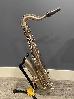 1919 BUESCHER TRUE TONE LOW PITCH Silver Plated Tenor/C-Melody Saxophone • $1999