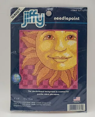 Vtg. Dimensions Jiffy SUN FUN Cross Stitch Kit 5 X5  New 17062 Needlepoint • $12