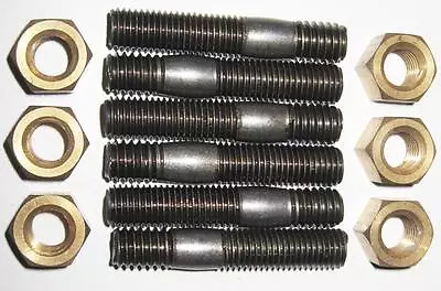 £8.63 • Buy MGB Exhaust Manifold To Downpipe Studs And Brass Nuts.