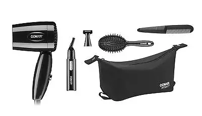 Conair Mens Hair Grooming Gift Set Blower Trimmer Brush All In One Travel Set • $17.99