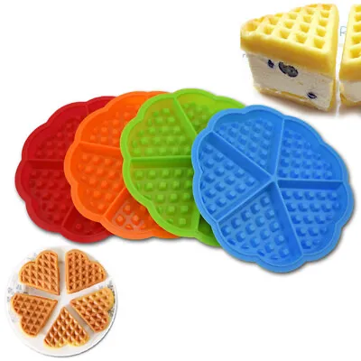 Silicone Waffle Maker Pan Cake Baking Mould Chocolate Mold Tray Jelly DIY • £2.99