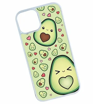 Funny Super Cute Kawaii Avocado Fruit Motif Designer Mobile Phone Case Cover • £9.95