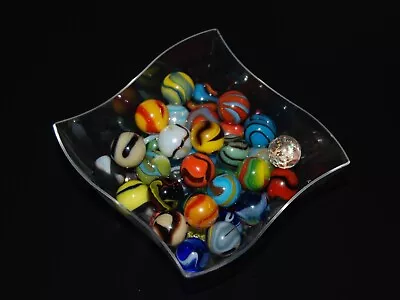 SPECIAL 25 Different MEGA MARBLES Colorful Premium Hand Selected Marbles LOT 5 • $6.95