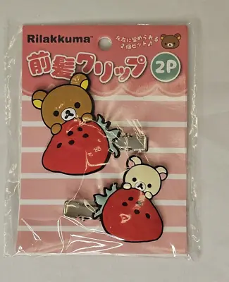 Rilakkuma Korilakkuma Strawberry Hair Clips San X Japan Kawaii • $13