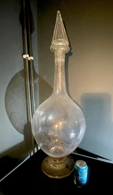 £595 • Buy V. Large VICTORIAN Druggist Chemist Apothecary Hand-blown Display Bottle Carboy