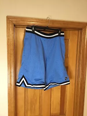 Vintage Nike Supreme Court Basketball Shorts Size Medium Blue With Pockets • $8