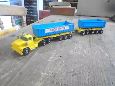 Matchbox Superkings K-16 Dodge Tractor & Trailer See Pictures • £15