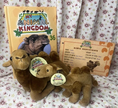 My Animal Kingdom Book 36 Camels 2 Soft Toys + Tags + Certificate Deagostini • £10
