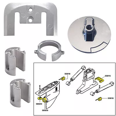 Tecnoseal Anode Kit Merc Bravo 1 W/ Hardware Magnesium • $53.90