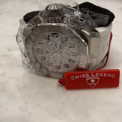 Swiss Legend 10542-02-SA Men's Trimix Diver Chronograph White Unused In Box.  • $100