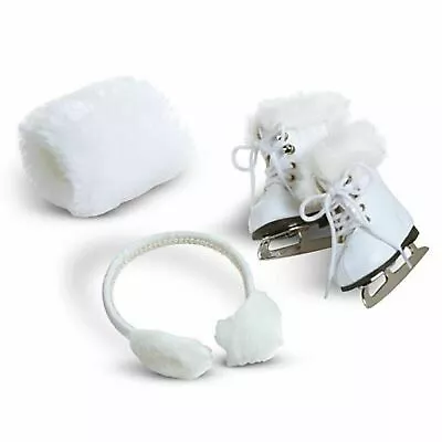 NIB ~ American Girl Molly's Skates And Muffs ~  Faux-fur Earmuffs Metal Blades • $49.99