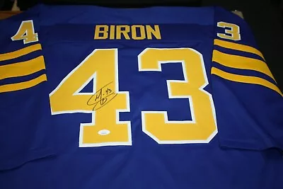 BUFFALO SABRES MARTIN BIRON #43 Sewn Stitched Autographed Custom JERSEY JSA  • $99.99