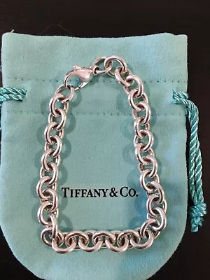 Gorgeous Tiffany & Co Medium Round Link Sterling Silver Bracelet- BNWOT RRP $460 • $320