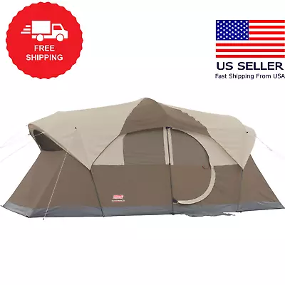 Coleman WeatherMaster 10-Person Camping Tent Large Weatherproof Family Tent NIB • $194.99