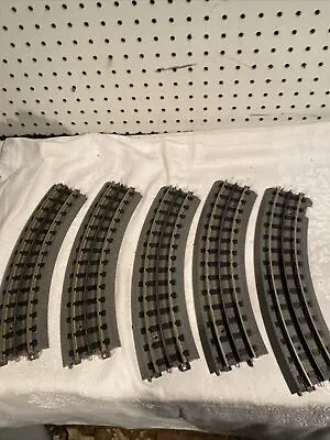 MTH Electric Train Track - 5 Curved 10” Sections Stamped A B • $24.95