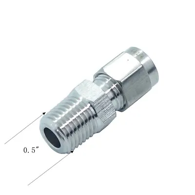 Stainless 304 Compression Fitting Male Connector 1/4  Tube OD X 1/4  NPT Adapter • $7.99