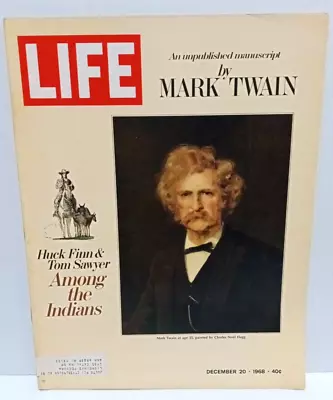 Life Magazine Dec 20 1968 An Unpublished Manuscript By Mark Twain (FC 204/4) • $11.66