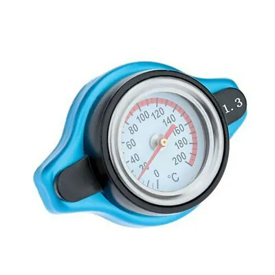 £0.99 • Buy 1.3 Bar Car Thermo Thermostatic Radiator Cap Cover Water Temperature Gauge Blue