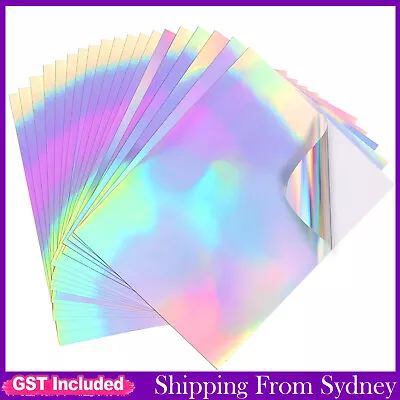 10X A4 Holographic Holo Glossy Self Adhesive Sticker Paper Label Inkjet Printer • $8.85