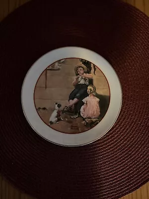 Norman Rockwell Plate1982 Young Love Series. • $5