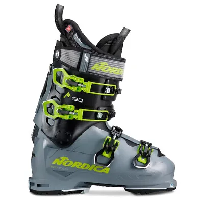 NORDICA Men's Strider 120 Dyn Gray/Black/Green Ski Boot (050P16028U3) • $299.99