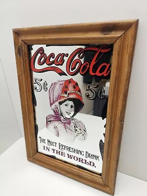 Coca-Cola Advertising Mirror Bar Club Mancave Prop Collectable  • £24.99