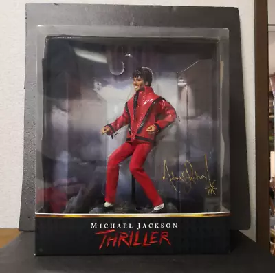 Used Michael Jackson Doll THRILLER 10” Figure In Box Collectible Replica • $119.50