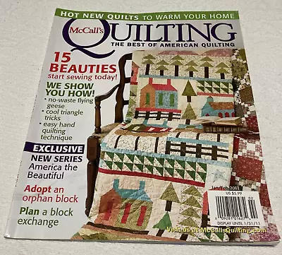 McCalls Quilting Magazine January February 2011 America The Beautiful Part 1 • $11.99