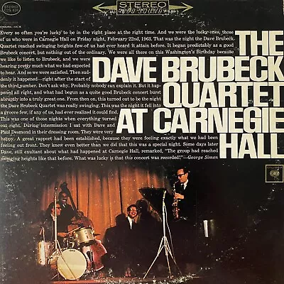 DAVE BRUBECK QUARTET AT CARNEGIE HALL 1960's (Vinyl Double LP) • £12.50