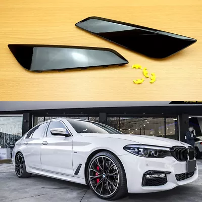 5-Series Gloss Black Replace Fender Cover Wing Vent 17-22 For BMW G30 G31 G38 • $56.18