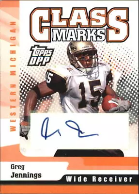 2006 Topps Draft Pick & Prospects Class Marks Auto Card #CMGJ Greg Jennings • $10.50