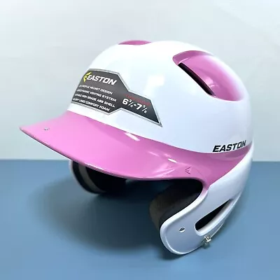 Easton Two Tone Low Profile Batting Helmet White & Pink  6 3/4 - 7 3/8   • $17.99