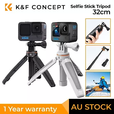 K&F Concept Selfie Stick Tripod Extendable Vlog Portable Stand For GoPro Hero • $24.99