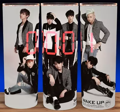 BTS KPOP Wake Up - Korean Boy Band Cup Mug Tumbler 20oz • $19.95