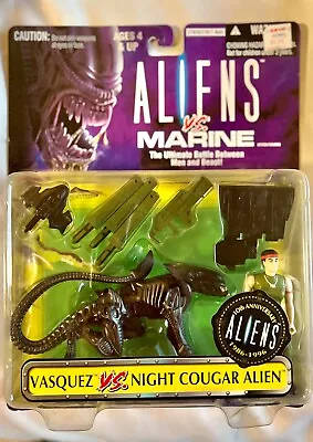 1996 Kenner Aliens Vs Marine  Vasquez VS Night Cougar Alien 10 Year Anniversary • $53