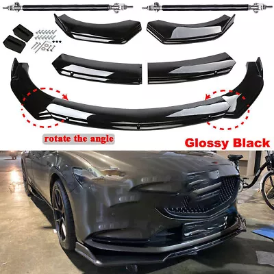 For Mazda 3 Mazdaspeed3 Front Bumper Lip Body Kit Spoiler Splitter Gloss Black • $59.99