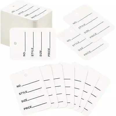 2100 Pieces Price Tags Unstrung Coupon Tags Merchandise Marking Tags White  • $41.98