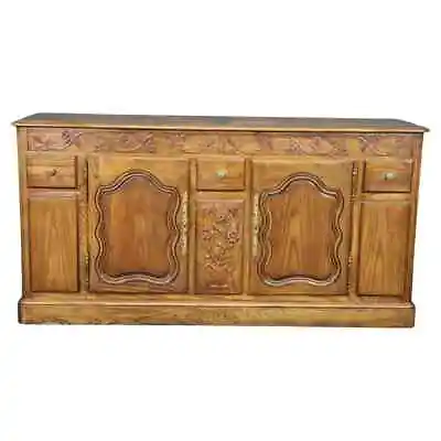 Milling Road By Baker Furniture Country French Oak Sideboard Buffet Circa 1980 • $1795.50