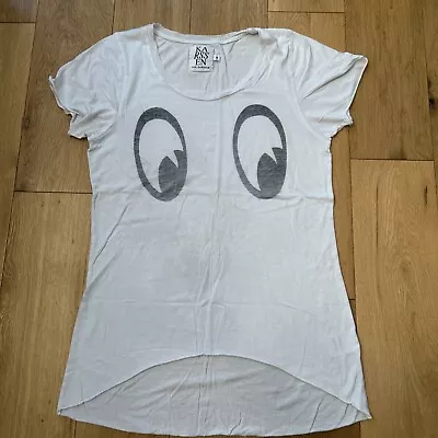 Zoe Karssen Iconic White T-shirt With Eyes Image Size S • £25