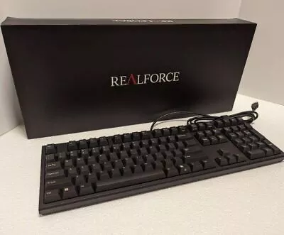 Topre REALFORCE R3S Keyboard R3SB11 USB US ANSI 45g Black 108 Keys From Japan • $333.92