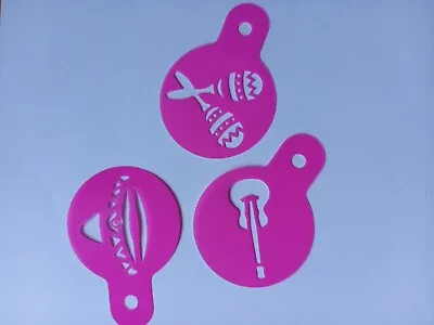 Cake Decorating Stencil - Three Mexican/Music Inspired Designs • £1