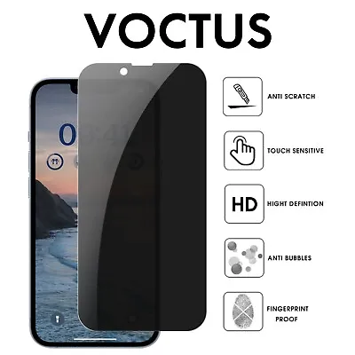 $11.55 • Buy Voctus IPhone 14 Pro Max Privacy Tempered Glass Screen Protector 2Pcs Pack