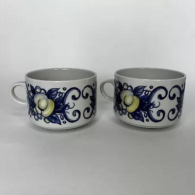 Set Of 2 Villeroy & Boch Cadiz Porcelain Mugs 3” Made In Luxembourg • $17.99