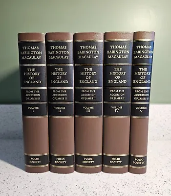 THE HISTORY OF ENGLAND By Macaulay THE FOLIO SOCIETY 2009 Five Volume Set • £40