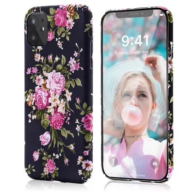 IPhone 11 Case For Girls Slim Fit Full-Around Protective Floral Chic Phone Case • $24.69