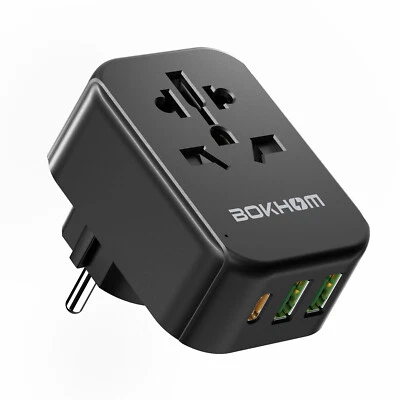 £12.59 • Buy European Plug Adapter With USB, UK To EU Travel Plug- Universal Socket Converter