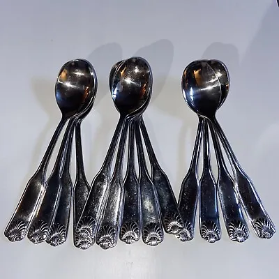 13 SOLA Place Spoons  SV2 Flatware Shell Pattern • $28.88