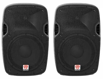 (2) Rockville SPGN128 12  Passive 2400 Watt DJ PA Speakers ABS Cabinets 8-Ohm • $224.90