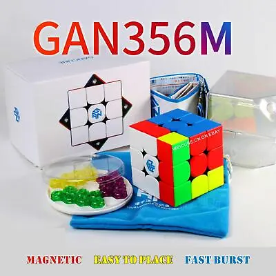 $29.32 • Buy GAN356 M Standard Version Magnetic Top Speed Stickerless Magic Cube GES+ Gan 356